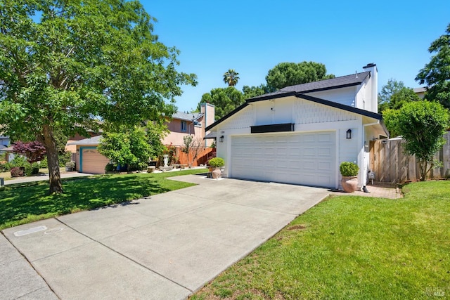 138 Nicole Way, Vallejo, CA 94589 - view of front of house featuring a chimney, a garage, and concrete driveway