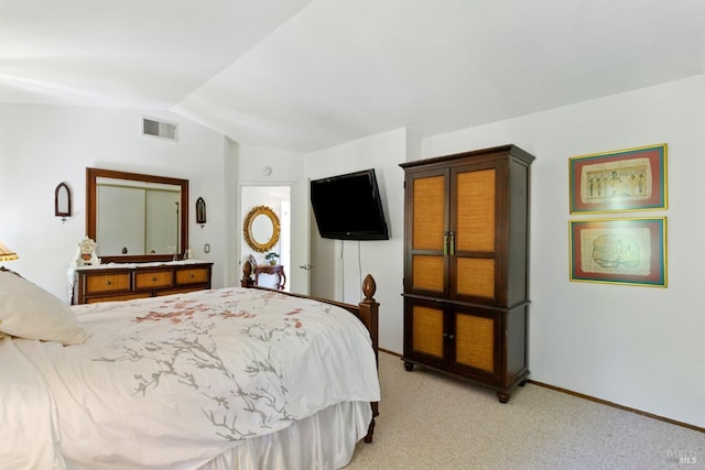 138 Nicole Way, Vallejo, CA 94589 - bedroom with lofted ceiling, light colored carpet, and baseboards