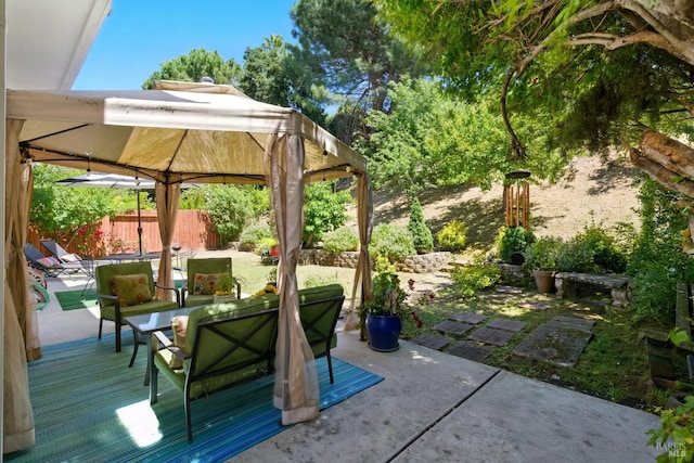138 Nicole Way, Vallejo, CA 94589 - view of patio / terrace with a gazebo, an outdoor hangout area, and a deck