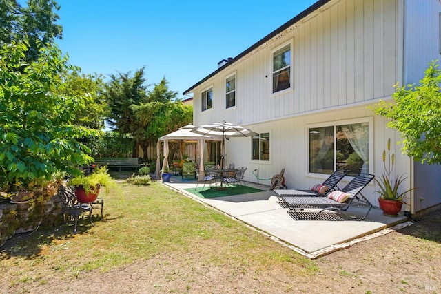 138 Nicole Way, Vallejo, CA 94589 - rear view of house with a gazebo and a patio