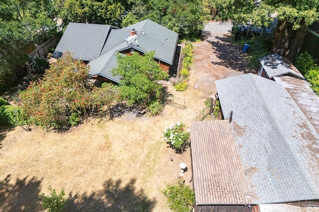 15866 Wright Dr, Guerneville, CA 95446 - view from above of property