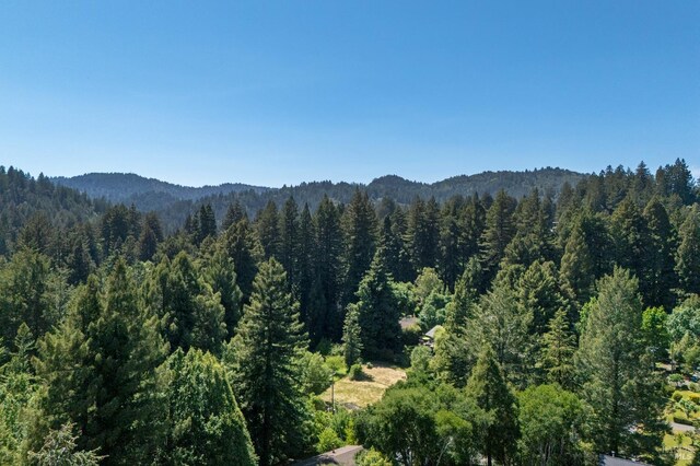 15866 Wright Dr, Guerneville, CA 95446 - view of mountain background featuring a forest