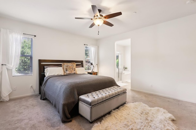 2032 Hunt St, Woodland, CA 95776 - bedroom featuring multiple windows, carpet flooring, baseboards, and ensuite bathroom