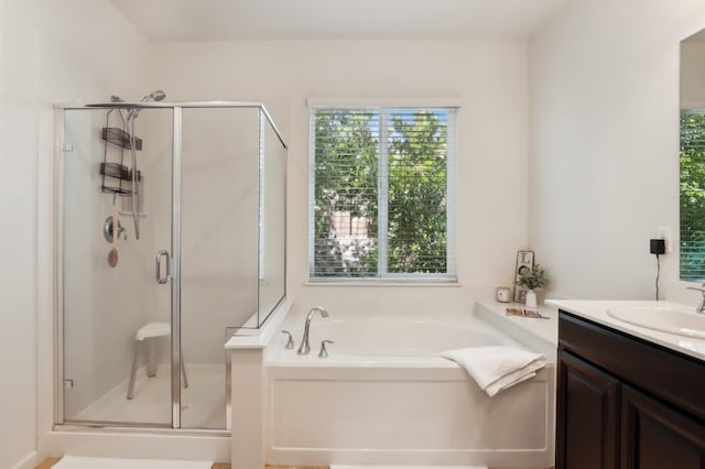 2032 Hunt St, Woodland, CA 95776 - bathroom with a shower stall, plenty of natural light, and a garden tub