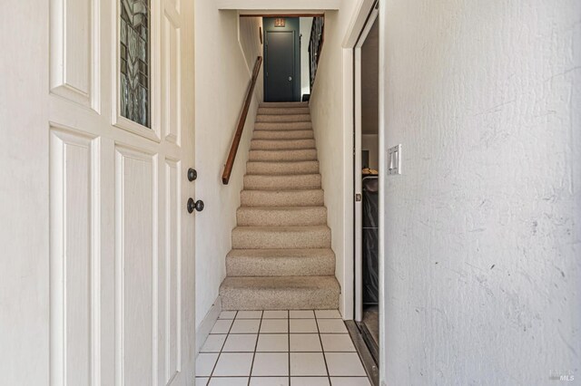 3 Aries Ln, Novato, CA 94947 - stairway with tile patterned flooring