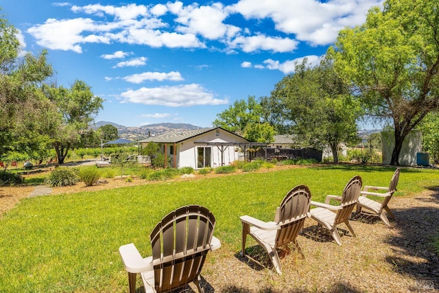 725 Lytton Station Rd, Healdsburg, CA 95448 - view of green lawn with a mountain view
