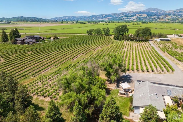 725 Lytton Station Rd, Healdsburg, CA 95448 - aerial view of sparsely populated area with farmland and mountains
