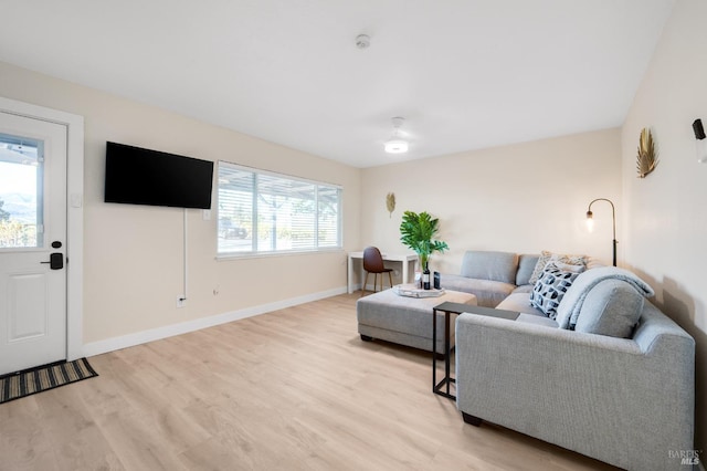 725 Lytton Station Rd, Healdsburg, CA 95448 - living room featuring light wood finished floors and baseboards