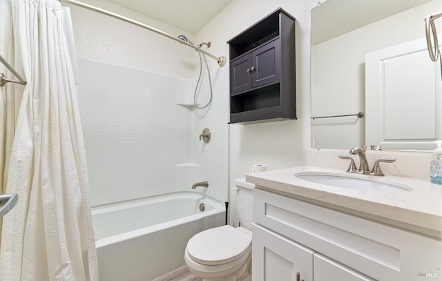 1282 Lindberg Ln, Petaluma, CA 94954 - full bath with vanity, shower / bath combo, and toilet