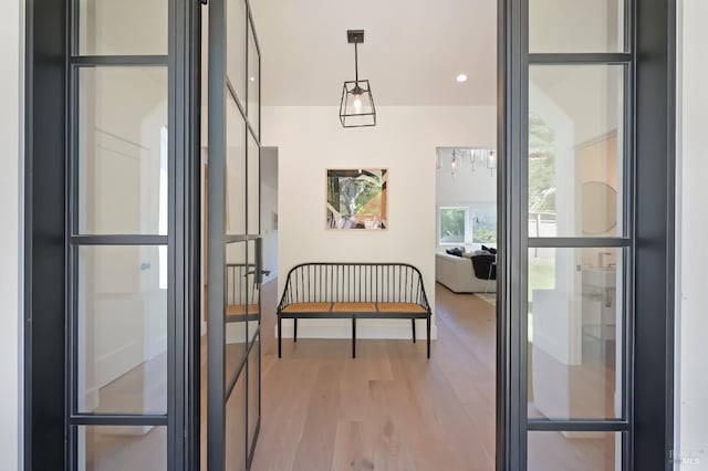 20 Almenar Dr, Greenbrae, CA 94904 - corridor with light wood finished floors and recessed lighting