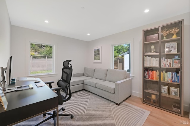20 Almenar Dr, Greenbrae, CA 94904 - office space with light wood-style flooring, recessed lighting, and baseboards