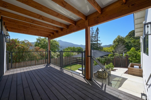 20 Almenar Dr, Greenbrae, CA 94904 - wooden terrace featuring a mountain view