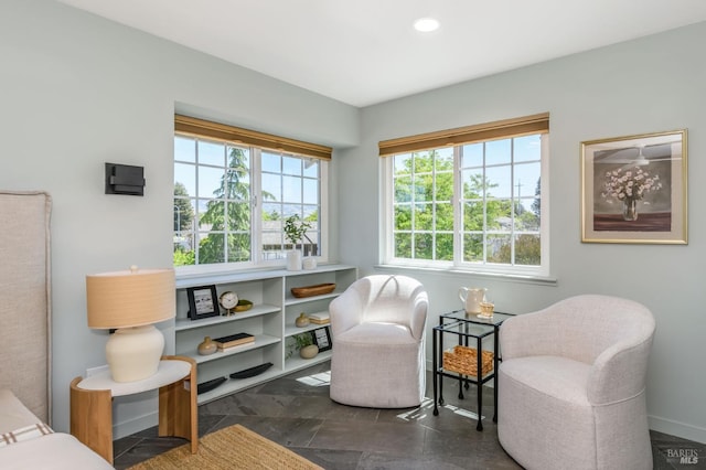 1721 Northstar Dr, Petaluma, CA 94954 - living area featuring healthy amount of natural light, baseboards, and recessed lighting