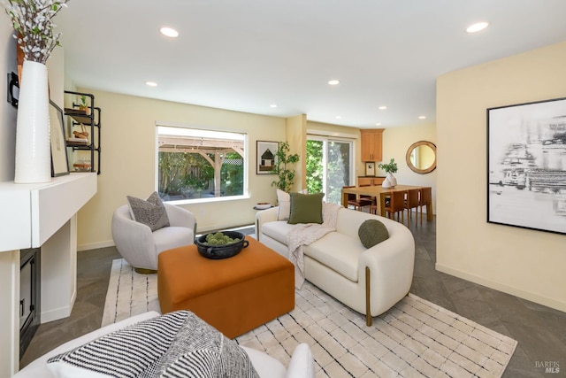 1721 Northstar Dr, Petaluma, CA 94954 - living room featuring recessed lighting and baseboards