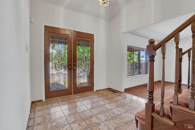 4009 Rimrock Dr, Antioch, CA 94509 - foyer featuring french doors, stairs, and baseboards