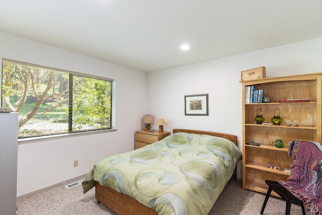 22111 Umland Cir, Jenner, CA 95450 - bedroom featuring carpet flooring, baseboards, and recessed lighting