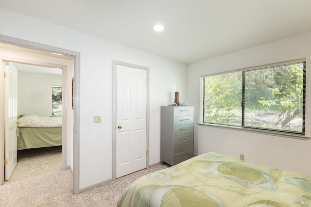22111 Umland Cir, Jenner, CA 95450 - bedroom featuring light colored carpet and recessed lighting