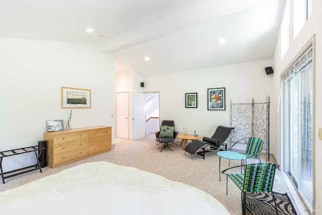 22111 Umland Cir, Jenner, CA 95450 - carpeted bedroom with recessed lighting