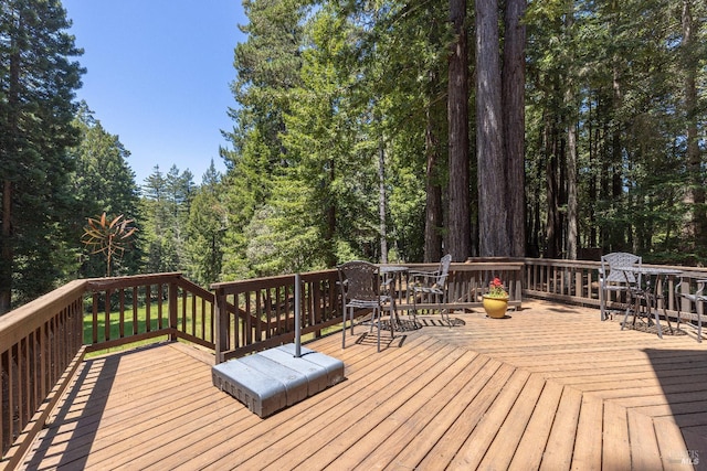 22111 Umland Cir, Jenner, CA 95450 - view of wooden deck
