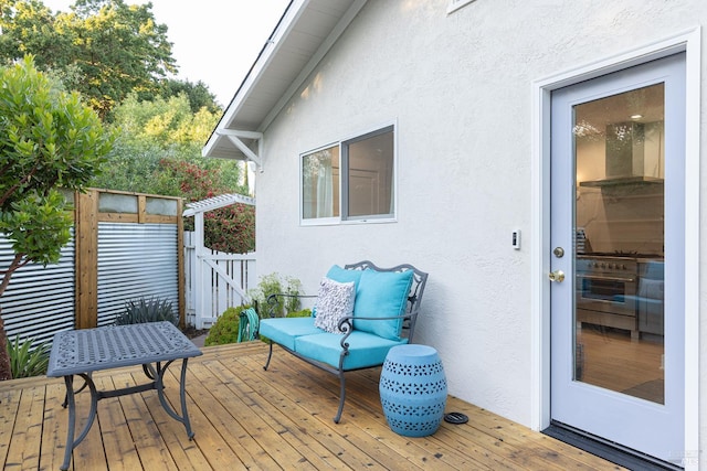 439 4th St E, Sonoma, CA 95476 - view of wooden terrace