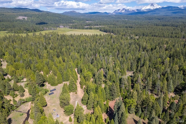 9547 Grassland Ct, Shingletown, CA 96088 - bird's eye view of a forest and a mountain backdrop