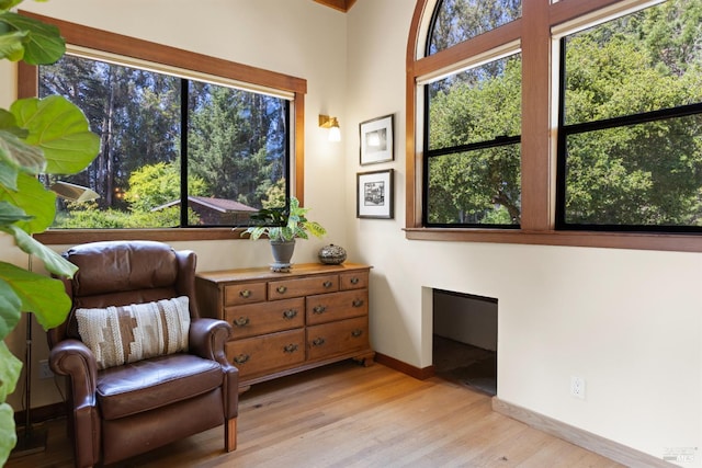 7 Linsdale Ln, Point Reyes Station, CA 94956 - sitting room with baseboards and light wood finished floors