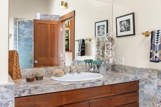 7 Linsdale Ln, Point Reyes Station, CA 94956 - bathroom with vanity and a stall shower