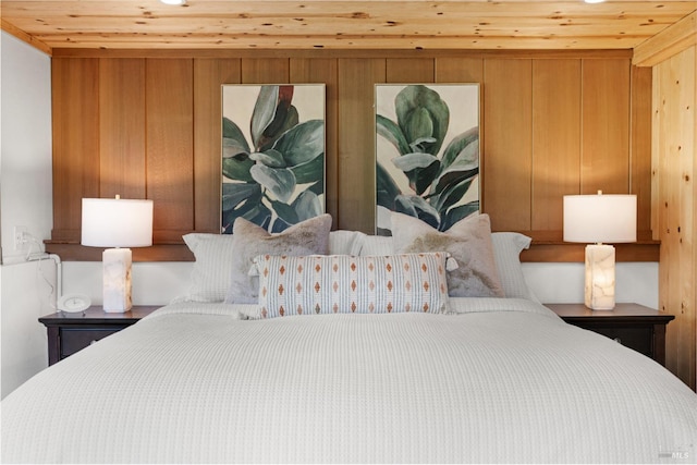 168 Vision Rd, Inverness, CA 94937 - bedroom with wooden ceiling