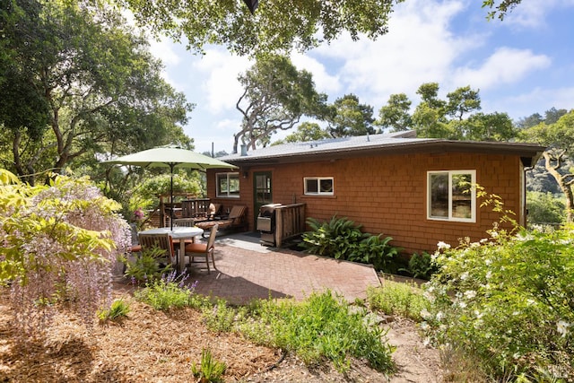 168 Vision Rd, Inverness, CA 94937 - rear view of property with a patio and outdoor dining area