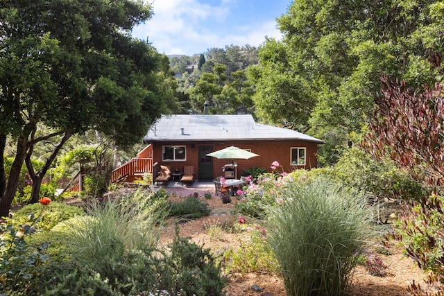168 Vision Rd, Inverness, CA 94937 - rear view of house with a deck