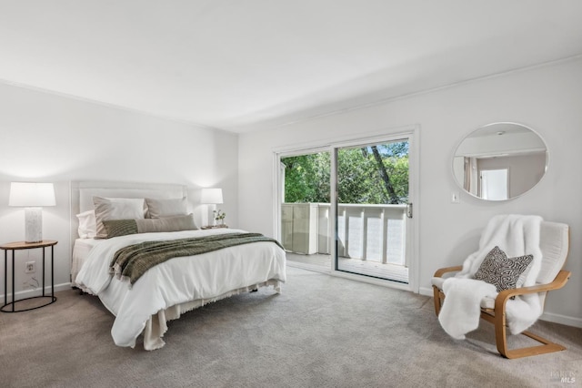 9 California Condor Way, Novato, CA 94949 - bedroom with access to outside, carpet flooring, and baseboards