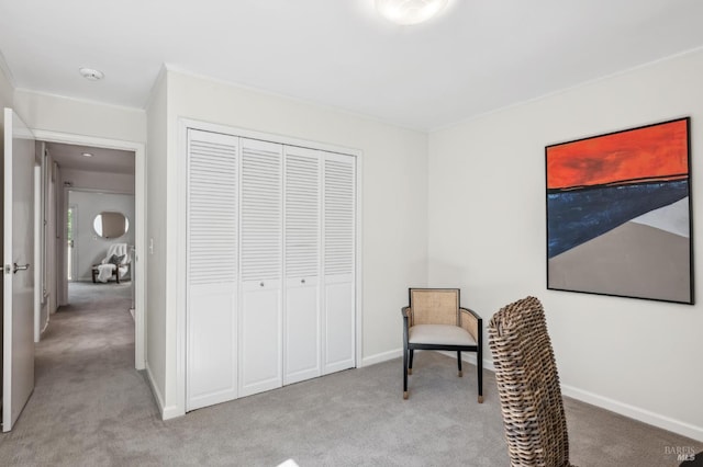 9 California Condor Way, Novato, CA 94949 - sitting room with light colored carpet, ornamental molding, and baseboards