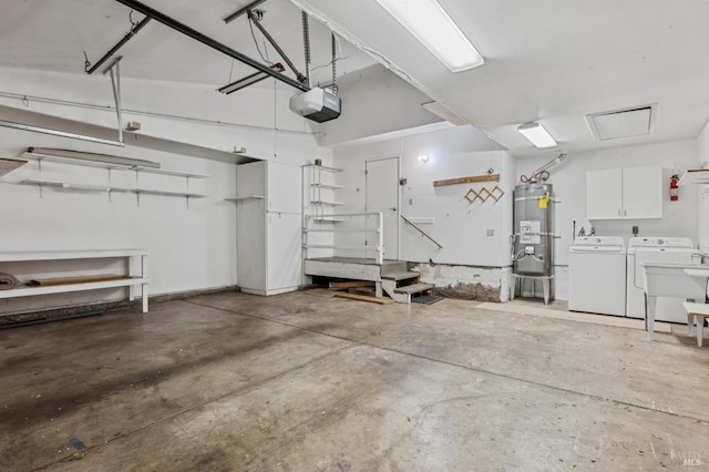 9 California Condor Way, Novato, CA 94949 - garage with separate washer and dryer, secured water heater, and a garage door opener