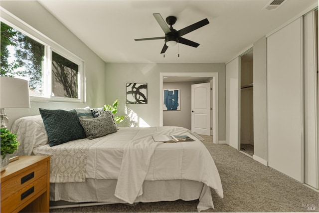 50 Montego Ct, Suisun City, CA 94585 - bedroom with carpet floors and ceiling fan
