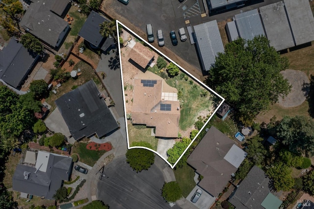 3641 Evergreen Ct, Napa, CA 94558 - view of property location featuring property boundaries highlighted and nearby suburban area