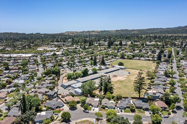 3641 Evergreen Ct, Napa, CA 94558 - aerial view of residential area featuring mountains