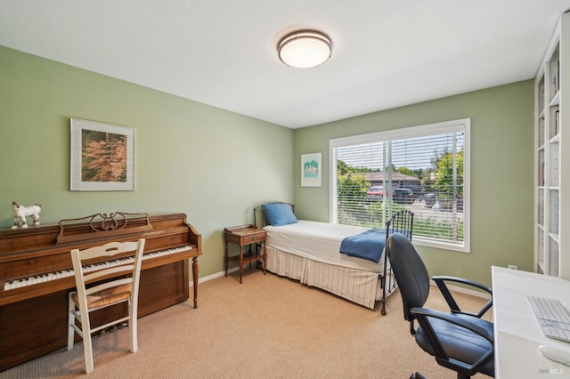 291 Maple Ave, Kenwood, CA 95452 - bedroom featuring a desk, light carpet, and baseboards