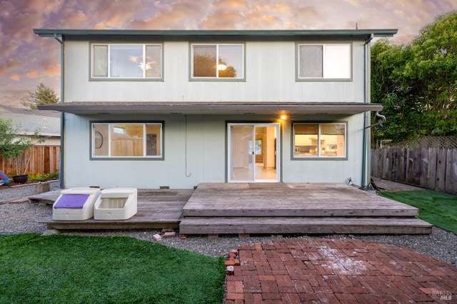 6576 Jade Ct, Rohnert Park, CA 94928 - back of property with a wooden deck