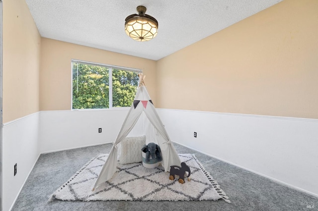 6576 Jade Ct, Rohnert Park, CA 94928 - game room featuring carpet floors, a textured ceiling, and baseboards