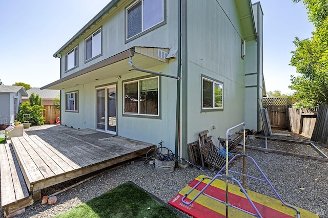 6576 Jade Ct, Rohnert Park, CA 94928 - back of house with a fenced backyard and a deck