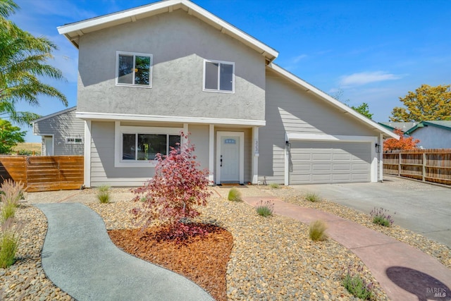 323 Larkin Ct, Benicia, CA 94510 - traditional home with concrete driveway, a garage, and stucco siding