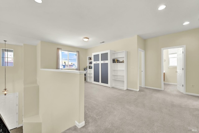 2467 Flatley Cir, Fairfield, CA 94533 - below grade area with healthy amount of natural light, baseboards, carpet, and recessed lighting