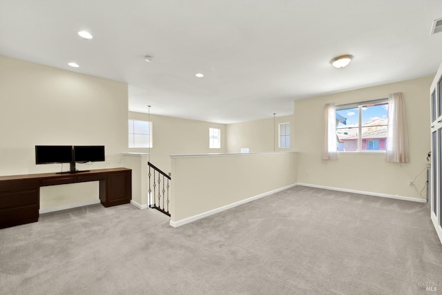 2467 Flatley Cir, Fairfield, CA 94533 - unfurnished office with light colored carpet, baseboards, and recessed lighting