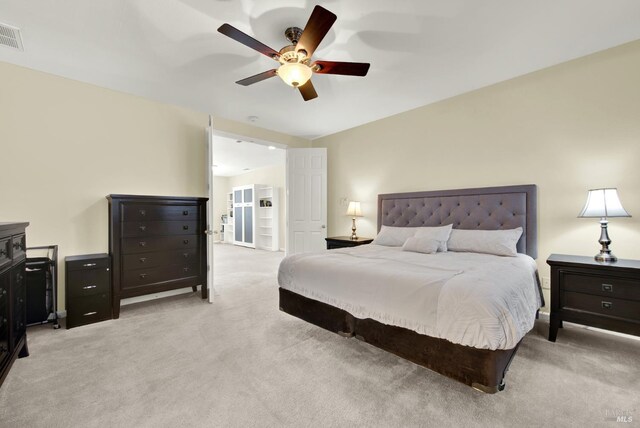 2467 Flatley Cir, Fairfield, CA 94533 - bedroom featuring light colored carpet and ceiling fan
