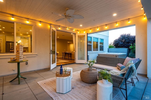 2579 Estery Ln, Santa Rosa, CA 95403 - view of patio / terrace featuring a hot tub