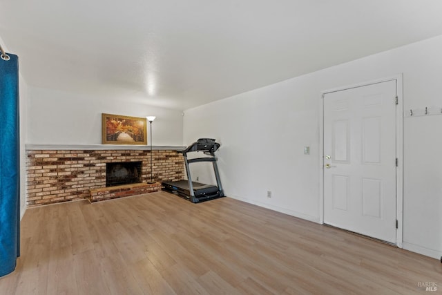 2235 Nottingham Dr, Fairfield, CA 94534 - unfurnished living room with wood finished floors and a fireplace