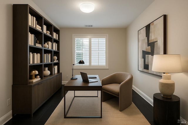 764 Mcclelland Dr, Windsor, CA 95492 - home office with dark tile patterned flooring