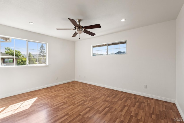 1039 Aston Cir, Santa Rosa, CA 95404 - unfurnished room with healthy amount of natural light, wood finished floors, baseboards, and recessed lighting