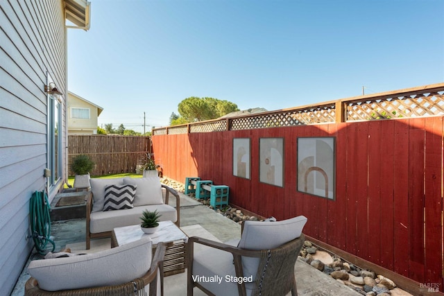 1039 Aston Cir, Santa Rosa, CA 95404 - fenced backyard featuring an outdoor living space and a patio