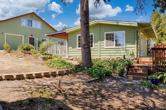 5851 Vine Hill Rd, Sebastopol, CA 95472 - view of front of house featuring a wooden deck